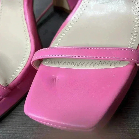 BP Netta Pink Lace Up Heel Size 9.5 (damaged) - Picture 12 of 15